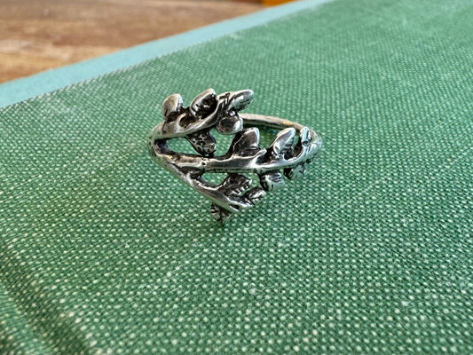 Silver Branch Ring