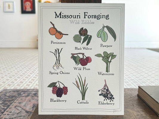 "Missouri Foraging: Wild Edibles" - Print