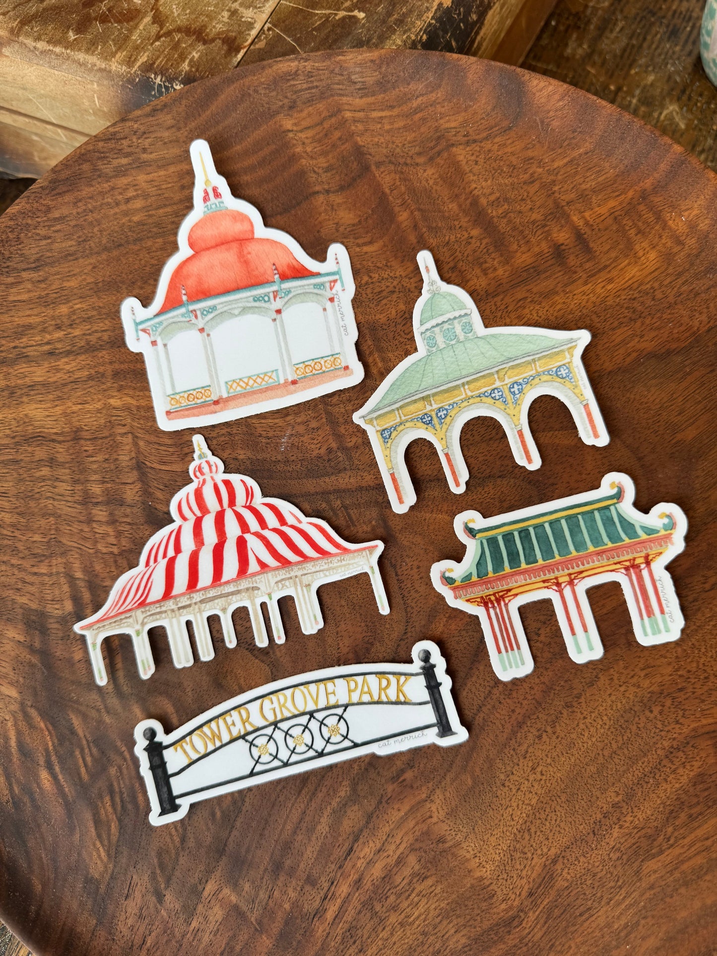 Chinese Pavilion Sticker