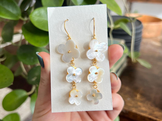 Mother of Pearl Dangle Earrings