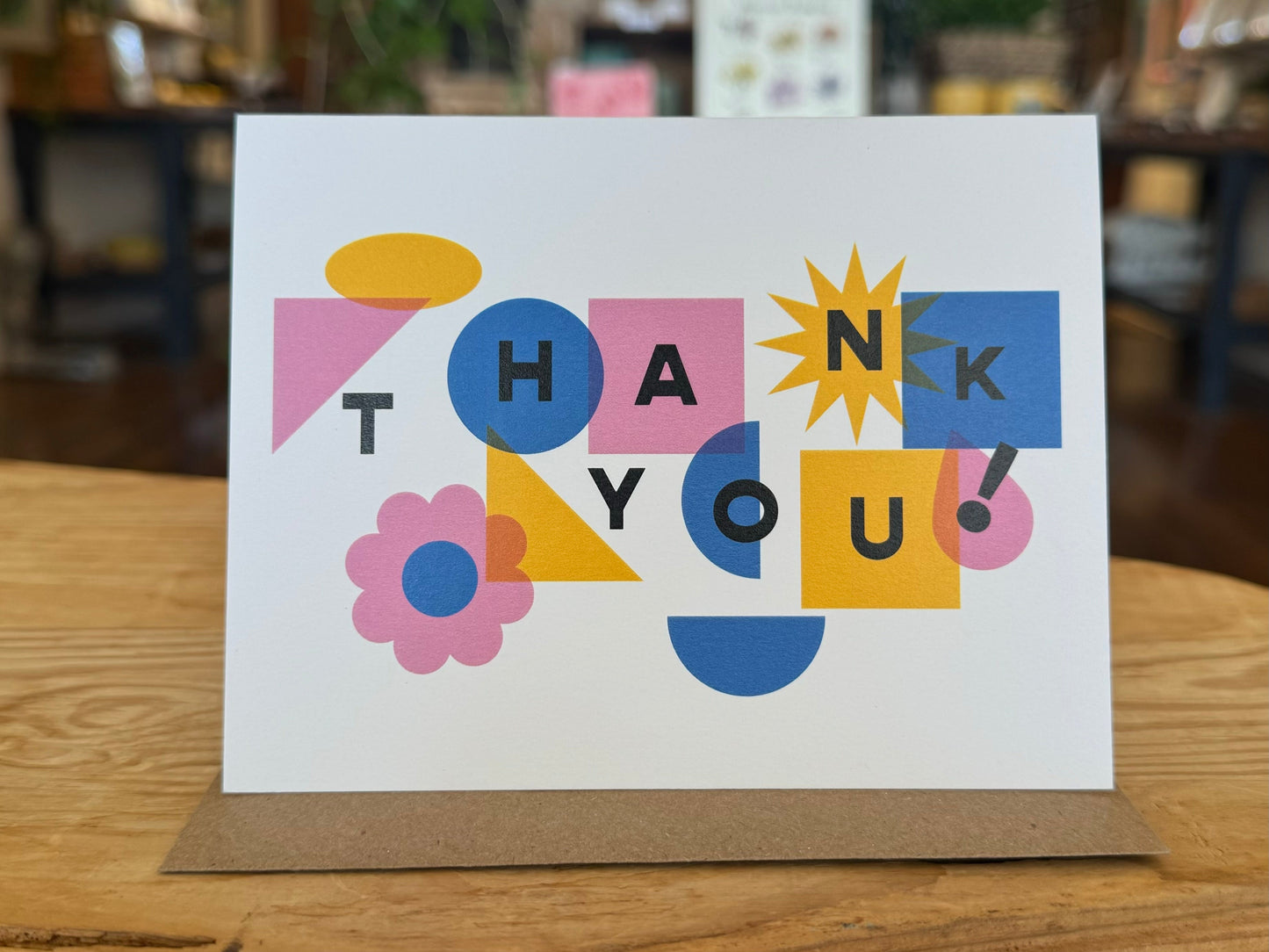 Geometric Thank You Card