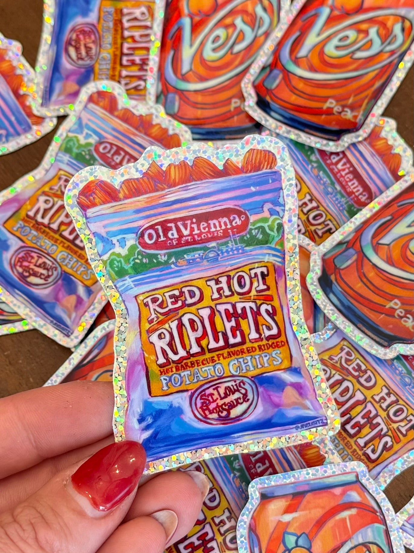 Red Hot Riplet Sticker