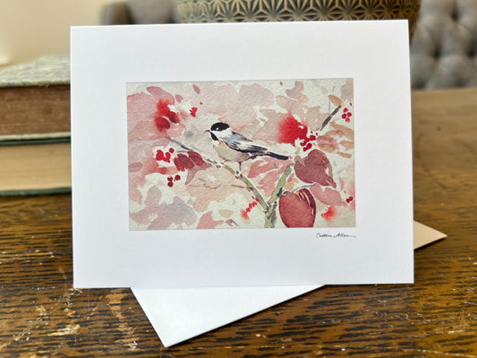 "Black-capped Chickadee" Greeting Card