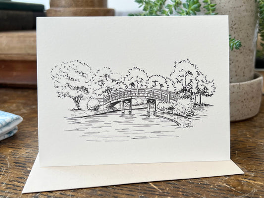 Curved Bridge Notecard