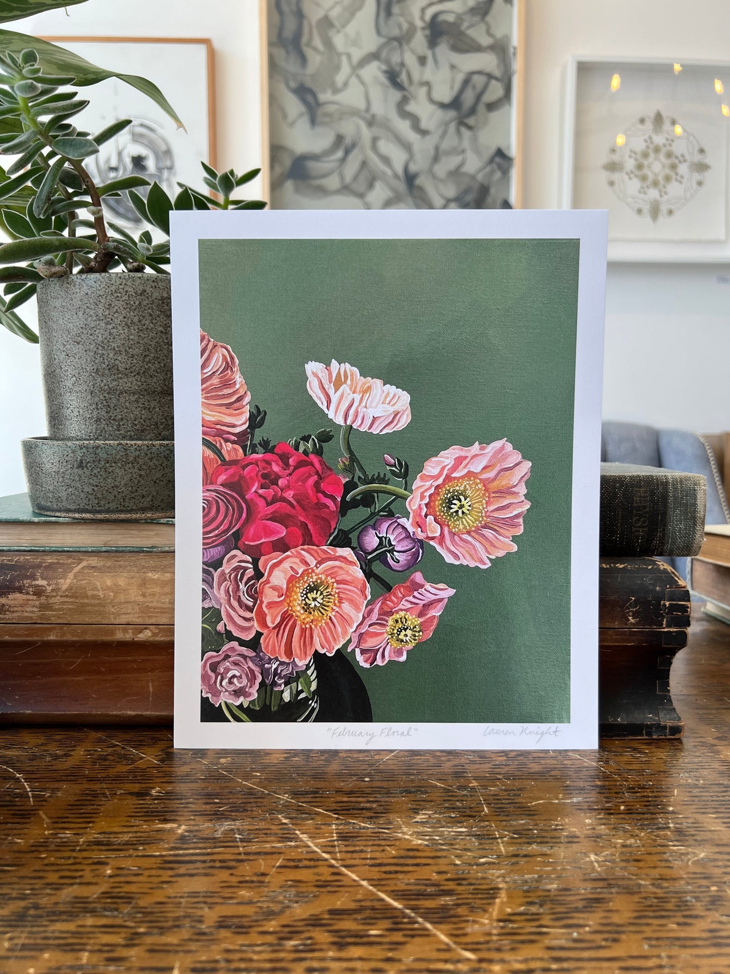 "February Floral" - Print