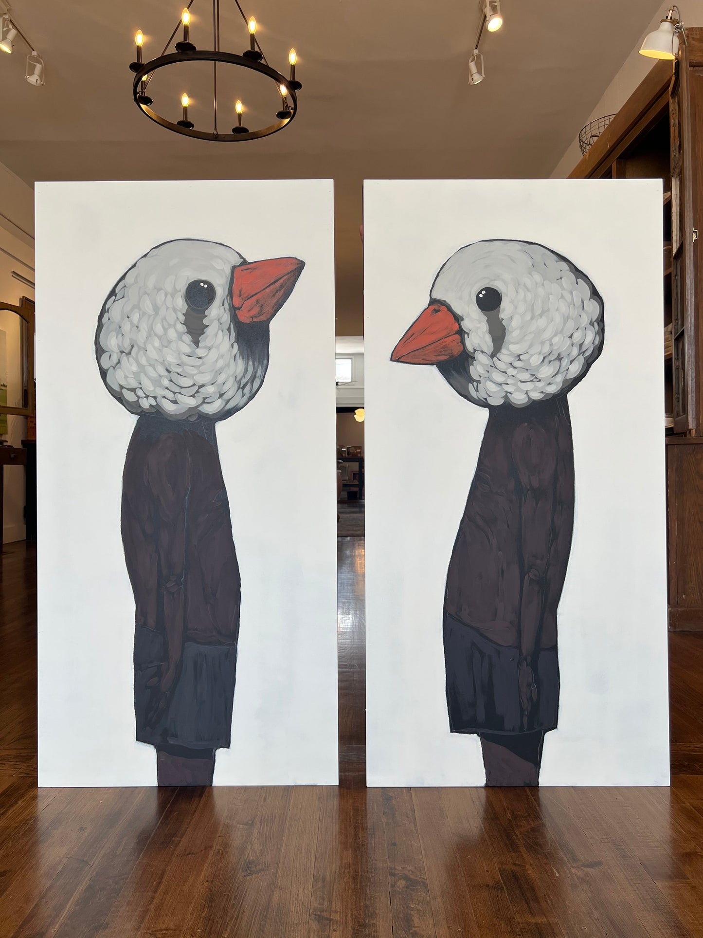 "The Finches" Diptych - Original Work