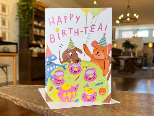 Happy Birth-Tea Greeting Card