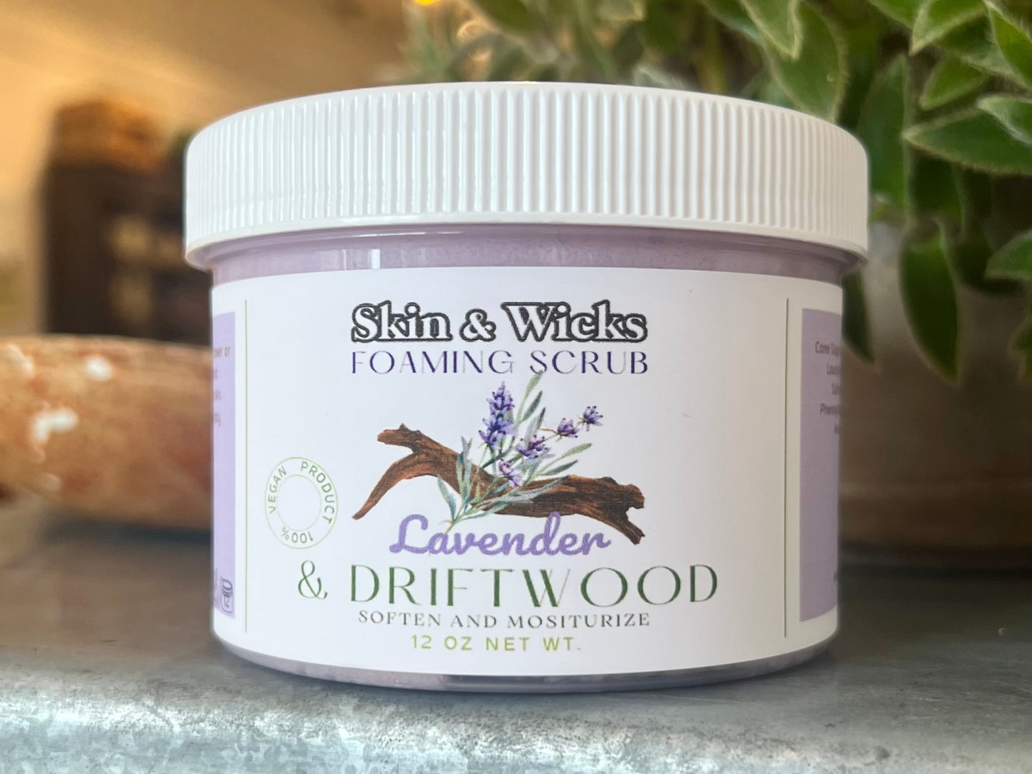 Lavender and Driftwood Foaming Scrub