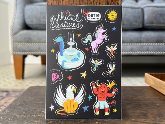 Mythical Creatures Sticker Sheet