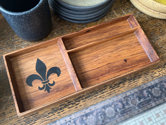 Valet Tray - Fleur De Lis